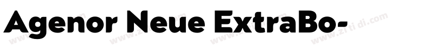 Agenor Neue ExtraBo字体转换